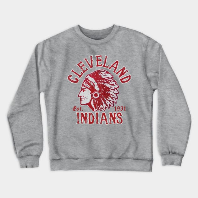 Cleveland Indians (NFL) Crewneck Sweatshirt by MindsparkCreative